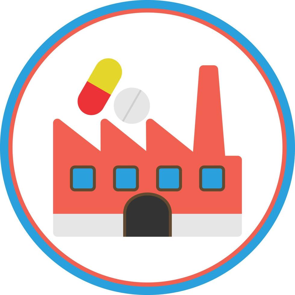 Medizin Fabrik Vektor Icon Design