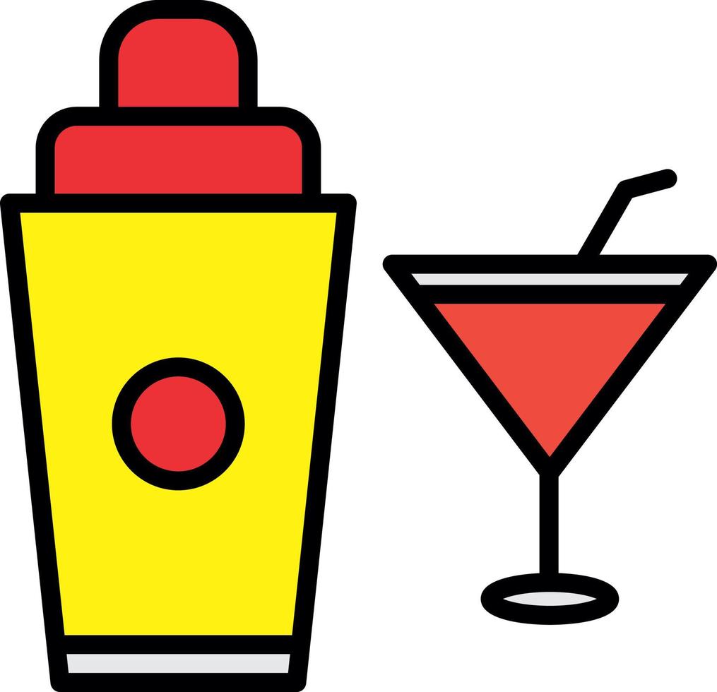 cocktail shaker vektor ikon design