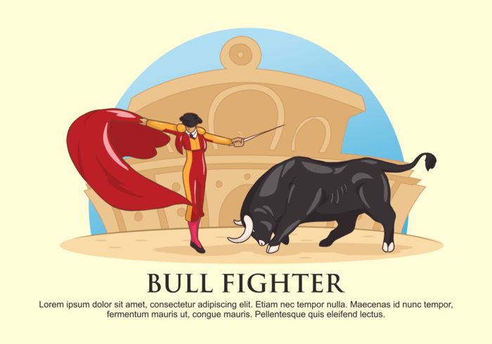 Bull Fighter Vektor-Illustration vektor