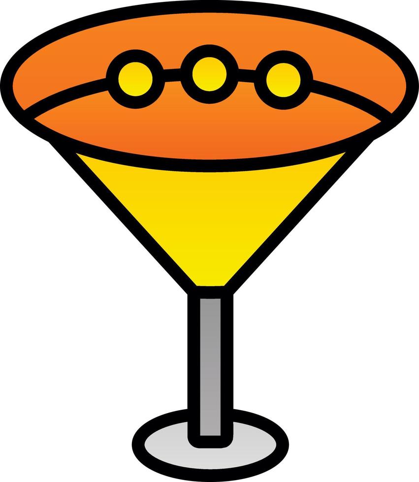Martini-Vektor-Icon-Design vektor