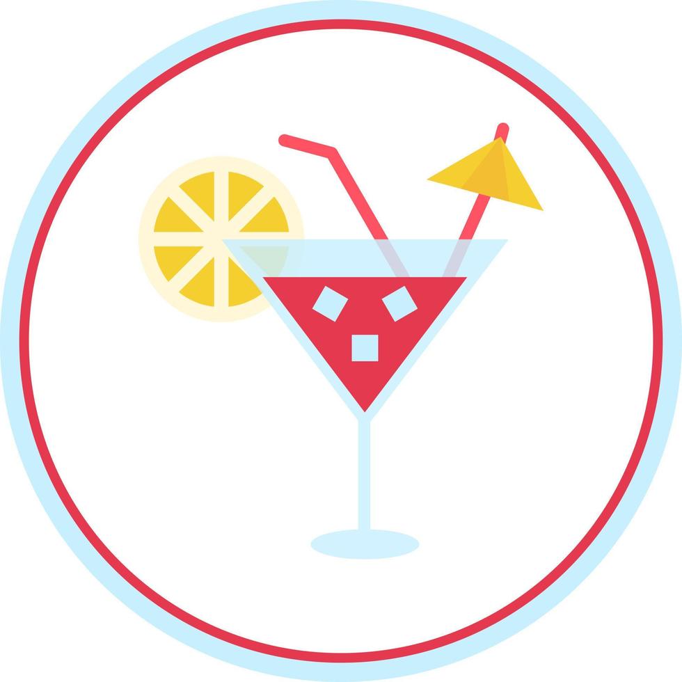 Cocktail-Vektor-Icon-Design vektor