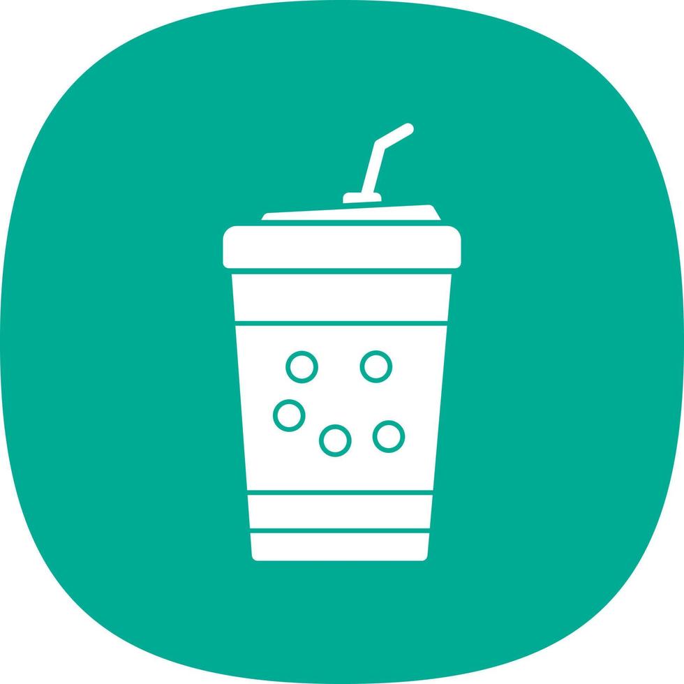 Bubble Tea-Vektor-Icon-Design vektor