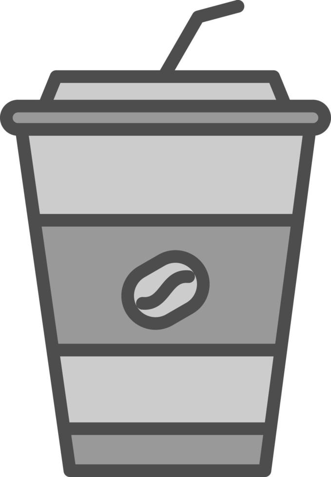 Eiskaffee-Vektor-Icon-Design vektor