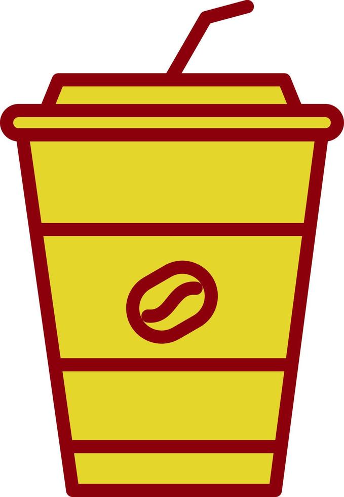 Eiskaffee-Vektor-Icon-Design vektor