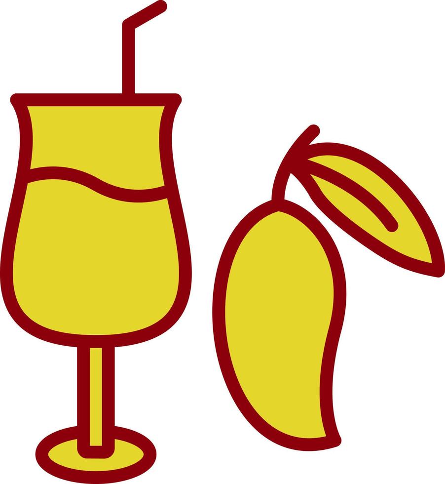 Mangosaft-Vektor-Icon-Design vektor