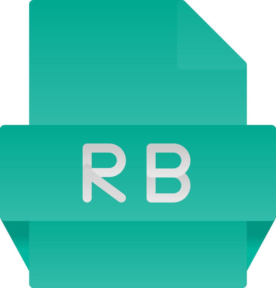 rb-Dateiformat-Symbol vektor