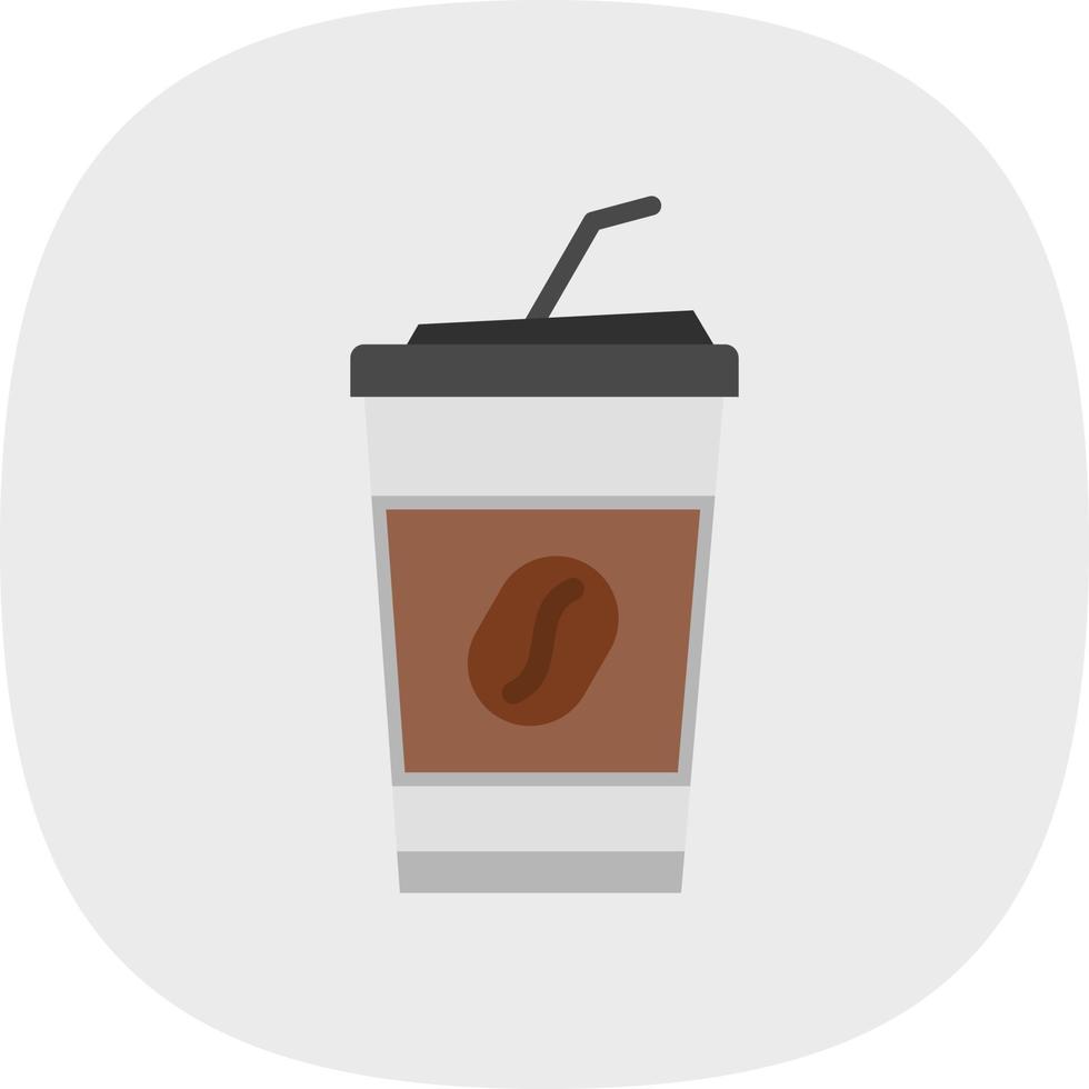 iced kaffe vektor ikon design