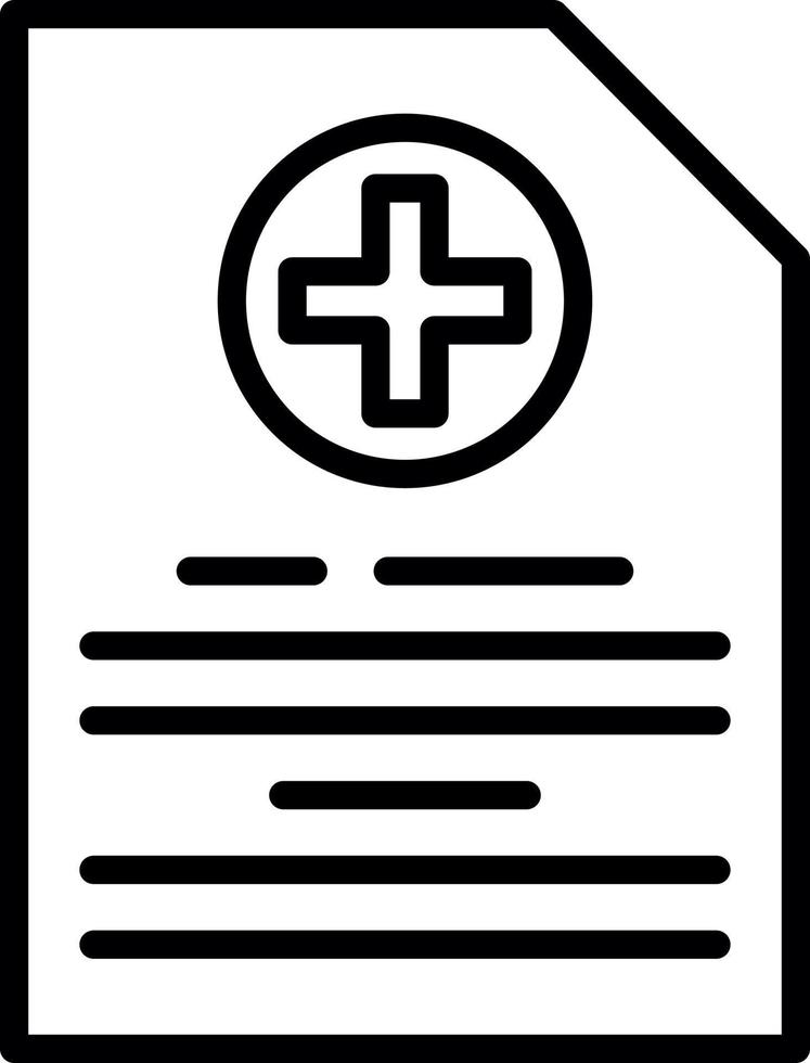 medizinisches Datei-Vektor-Icon-Design vektor