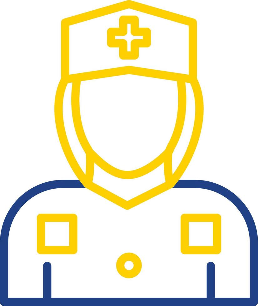 Krankenschwester-Vektor-Icon-Design vektor