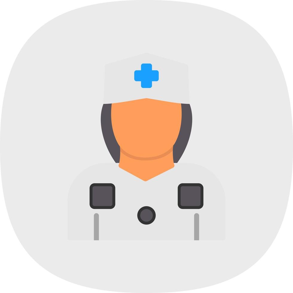 Krankenschwester-Vektor-Icon-Design vektor