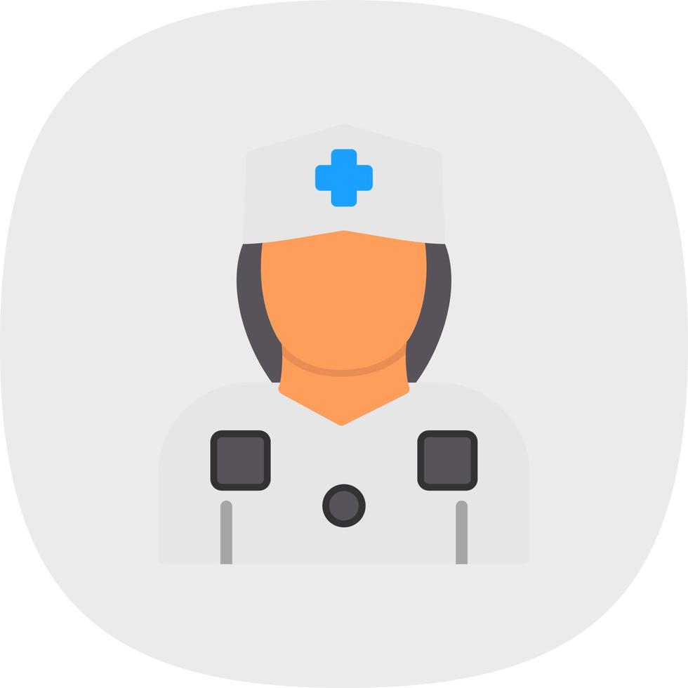 sjuksköterska vektor ikon design