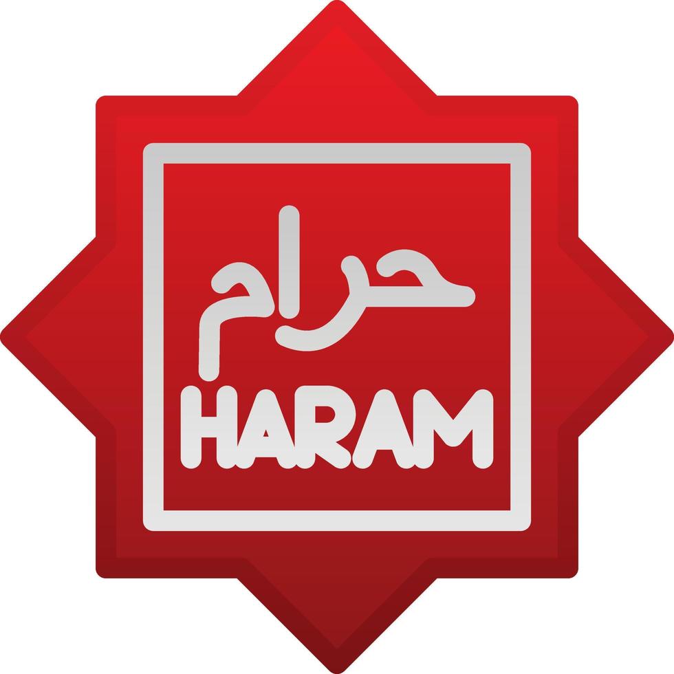 Haram-Vektor-Icon-Design vektor