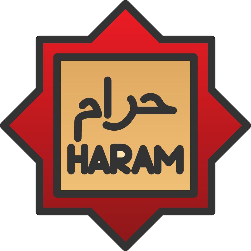 Haram-Vektor-Icon-Design vektor