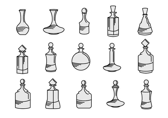 Decanter Lineart vektor