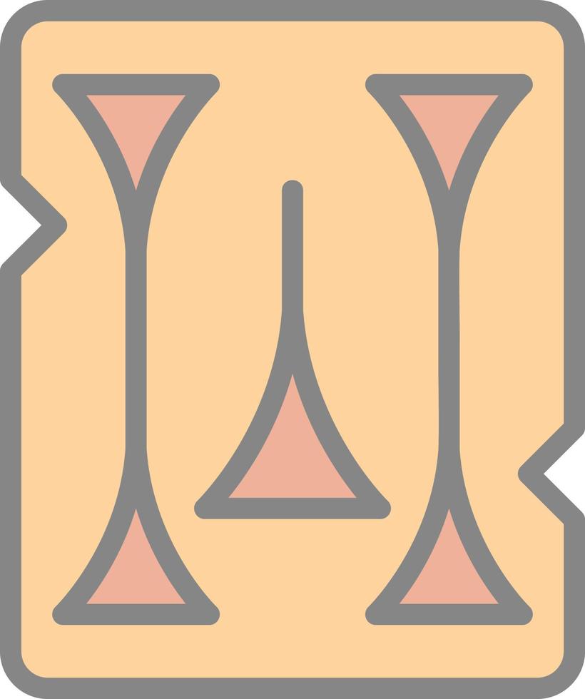 Keilschrift-Vektor-Icon-Design vektor