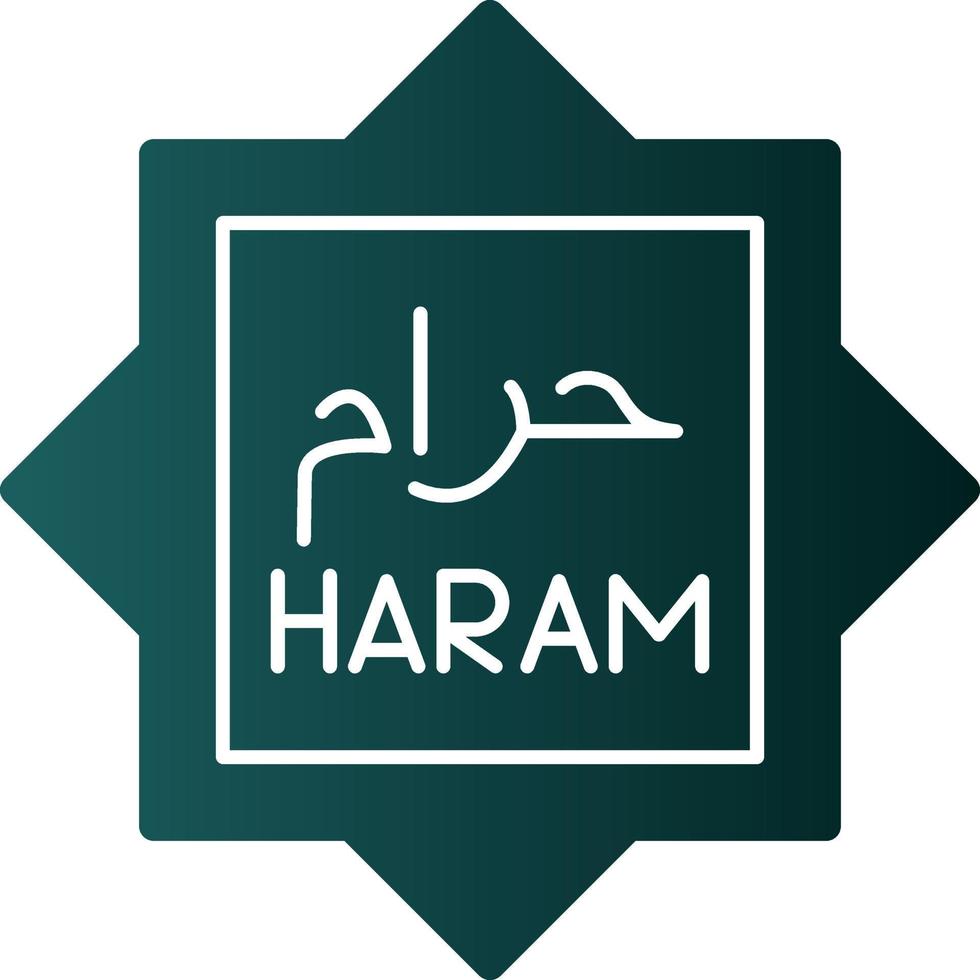 haram vektor ikon design