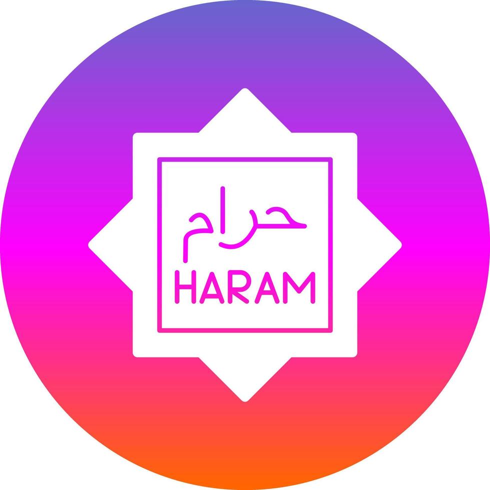 Haram-Vektor-Icon-Design vektor