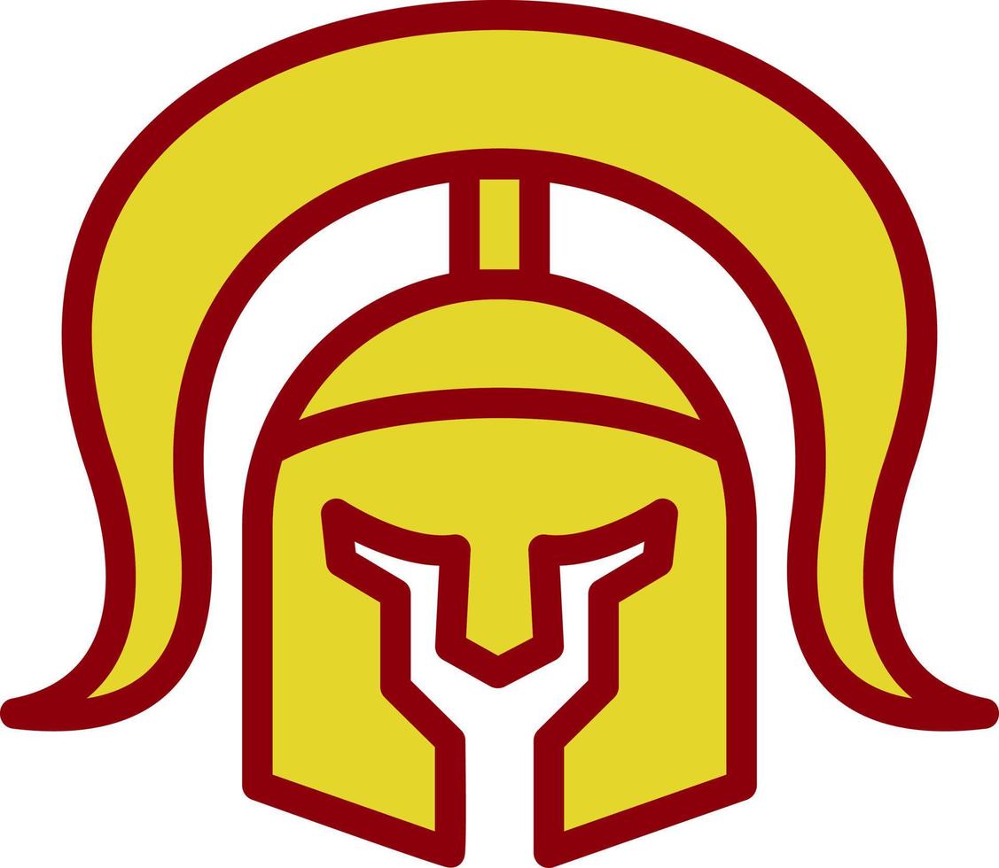 römisches Helm-Vektor-Icon-Design vektor