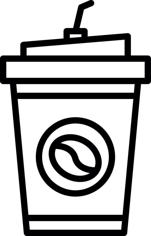 Kaffee zum Mitnehmen Vektor-Icon-Design vektor