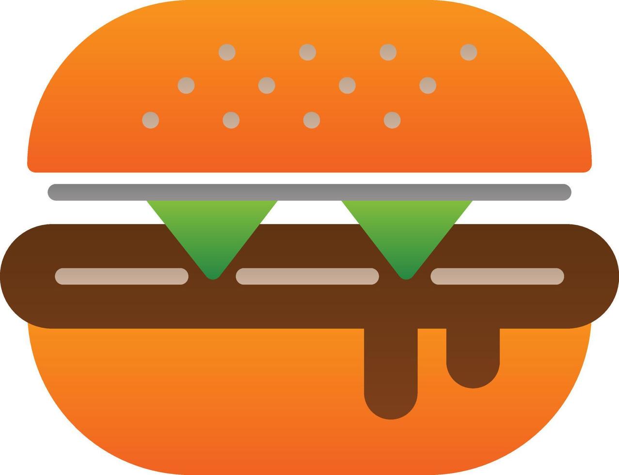 Burger-Vektor-Icon-Design vektor