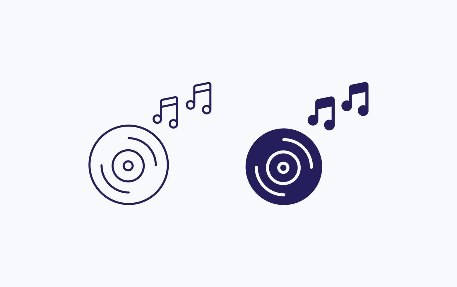 Symbol für Musik-CD-Illustration vektor