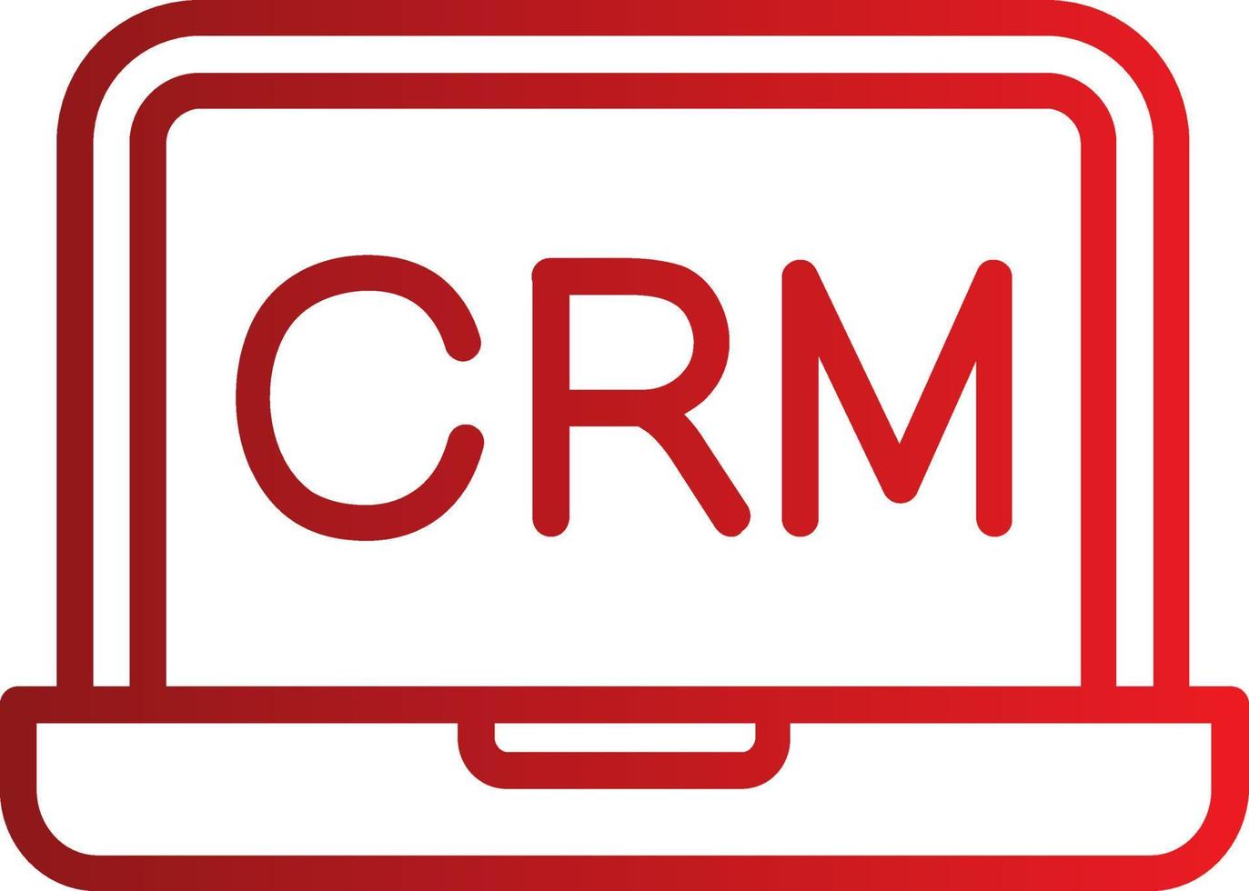 crm vektor ikon