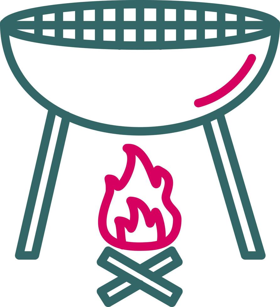 Grill-Vektor-Symbol vektor