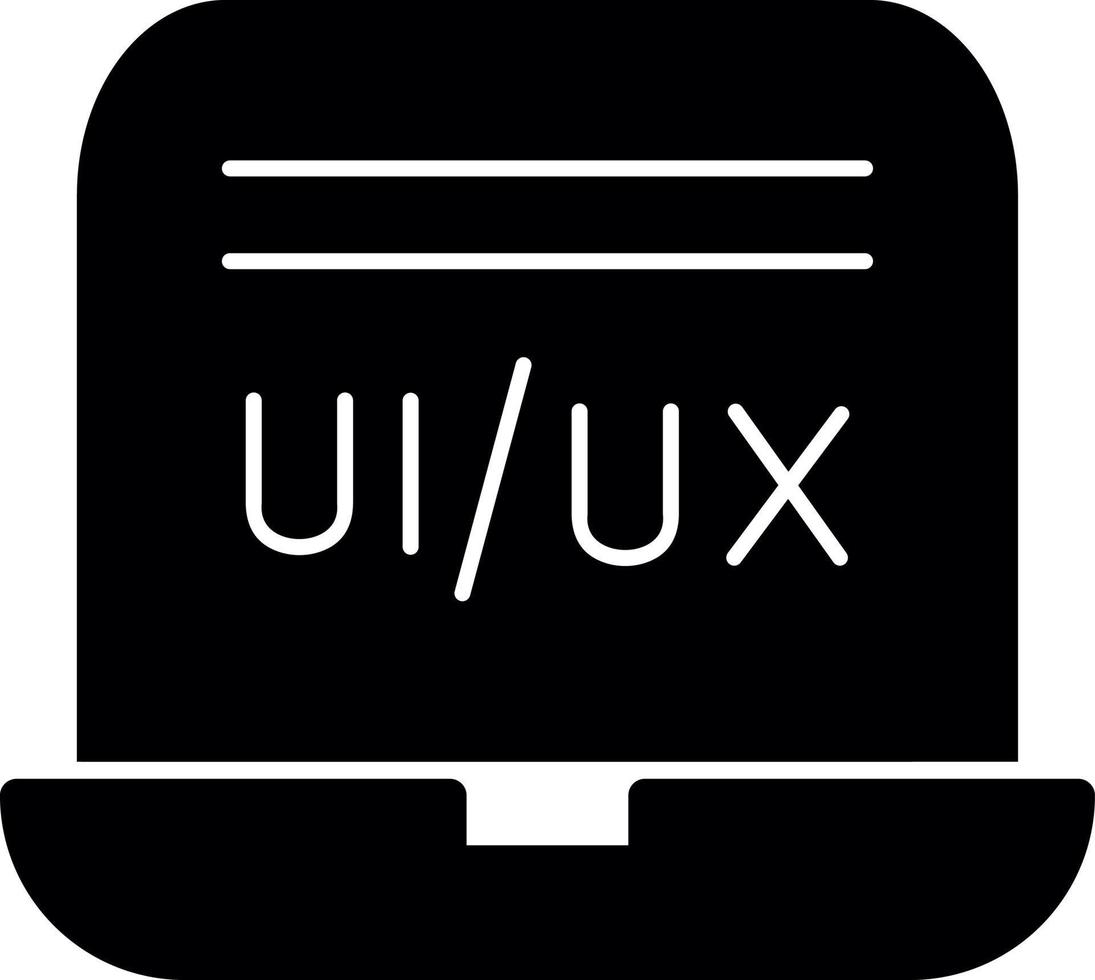 ui ux Designer-Vektor-Icon-Design vektor