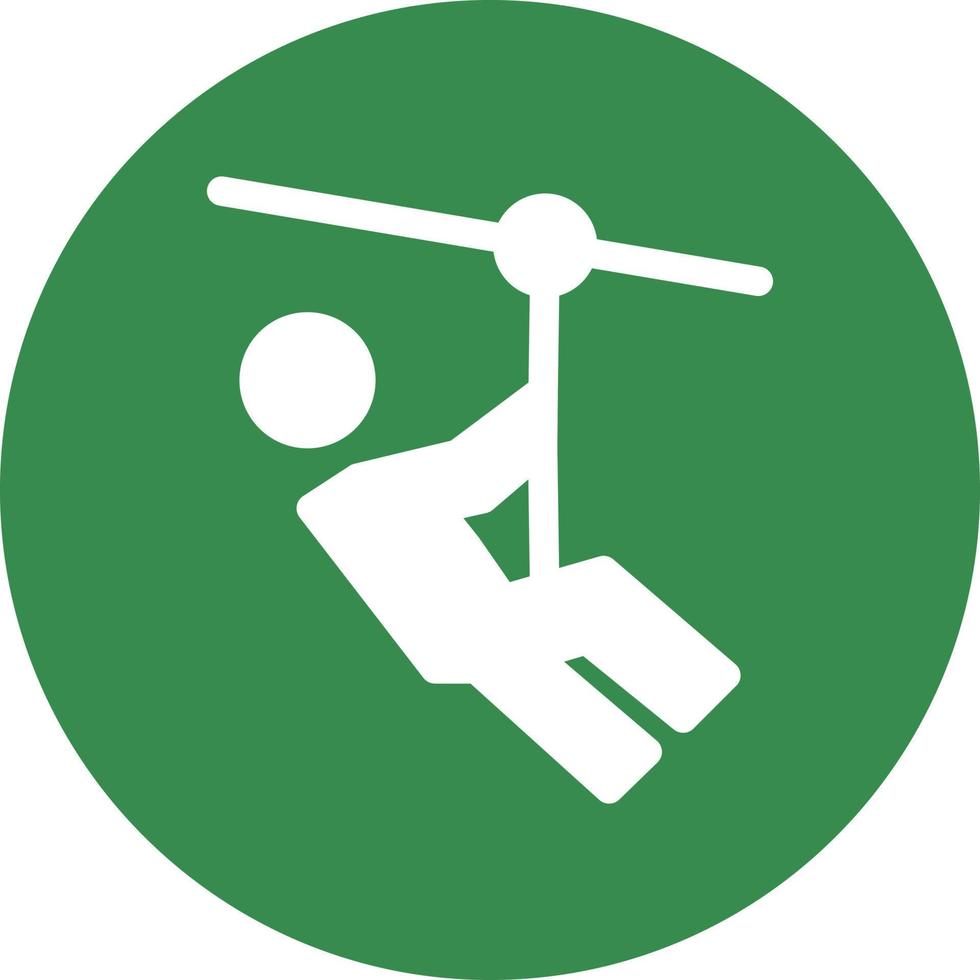 Zipline-Vektor-Icon-Design vektor