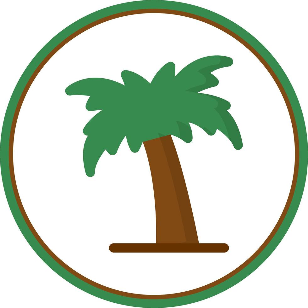 Dubai-Baum-Vektor-Icon-Design vektor