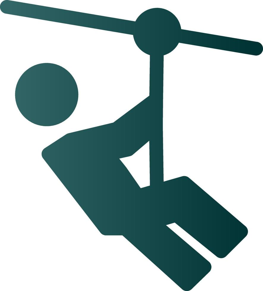 Zipline-Vektor-Icon-Design vektor