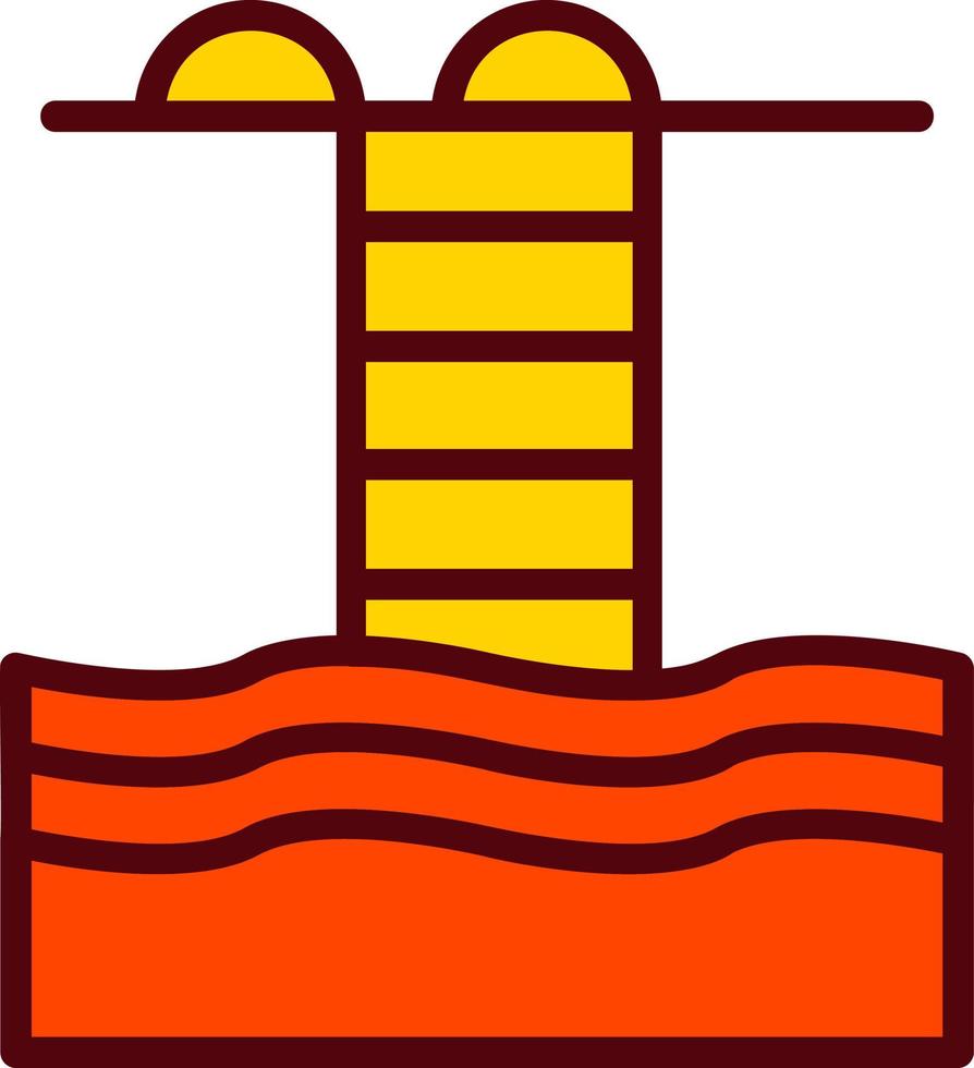 Schwimmbad-Vektor-Symbol vektor