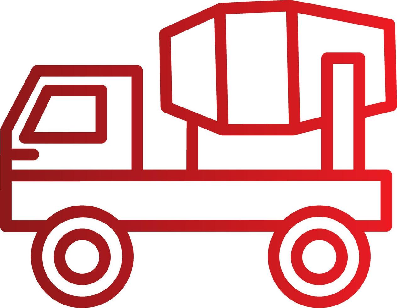 Mischer-LKW-Vektor-Symbol vektor