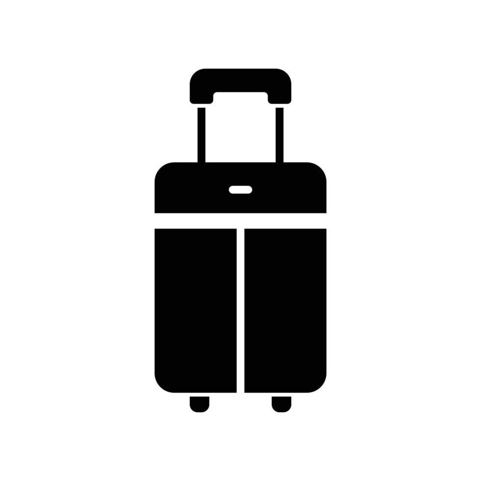resväska eller väska ikon för resa bagage vektor