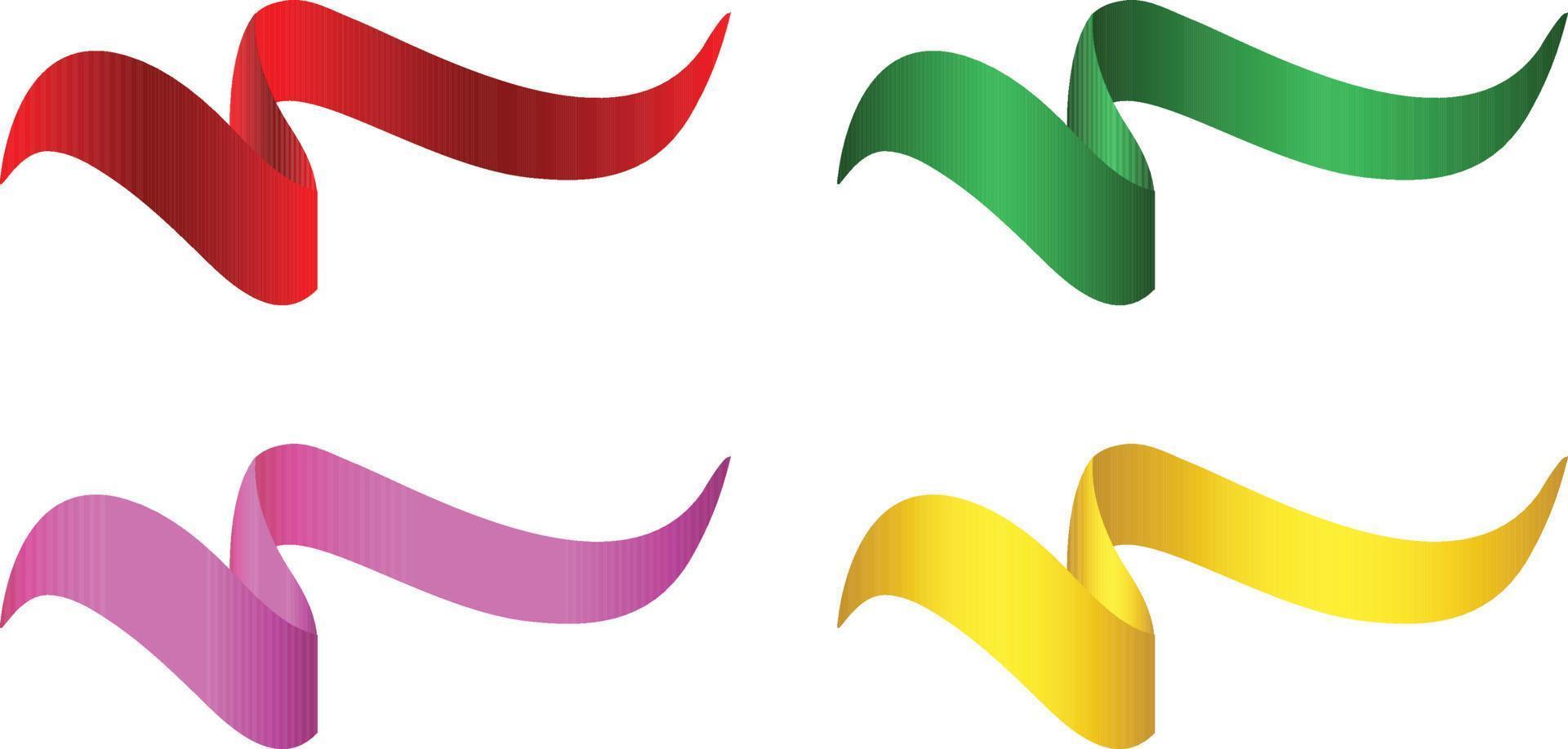 färgrik vektor band banderoller. uppsättning av band banderoller med märka, märka och kvalitet märken. banderoller uppsättning och färgrik band, isolerat på vit bakgrund. band baner i modern enkel platt design