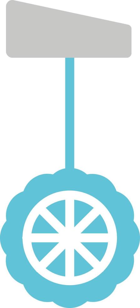 Einrad-Vektor-Symbol vektor