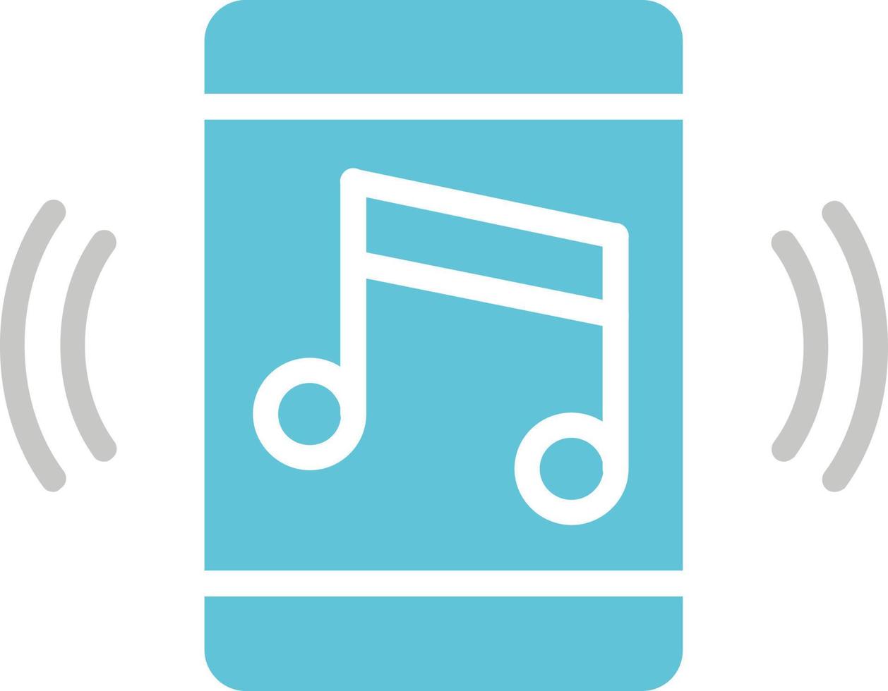musik app vektor ikon