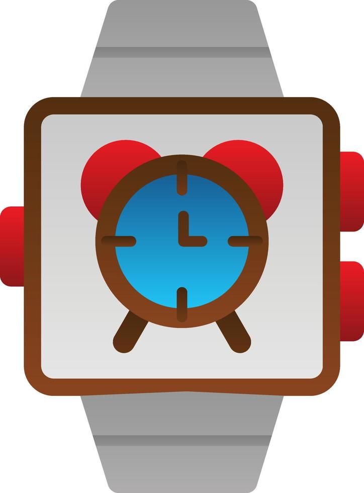 Smartwatch-Alarm-Vektor-Icon-Design vektor