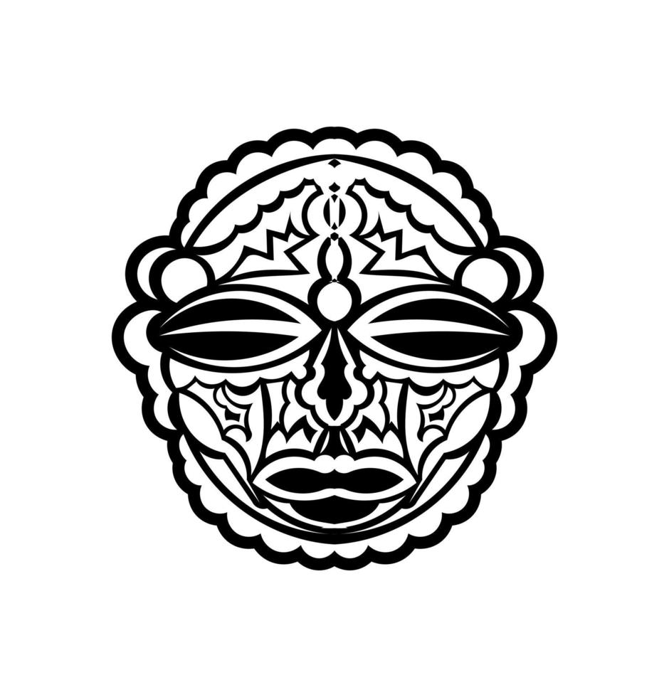 Tribal African Mask Vektor Icon.Black Vektor Icon isoliert auf weißem Hintergrund Tribal African Maske.