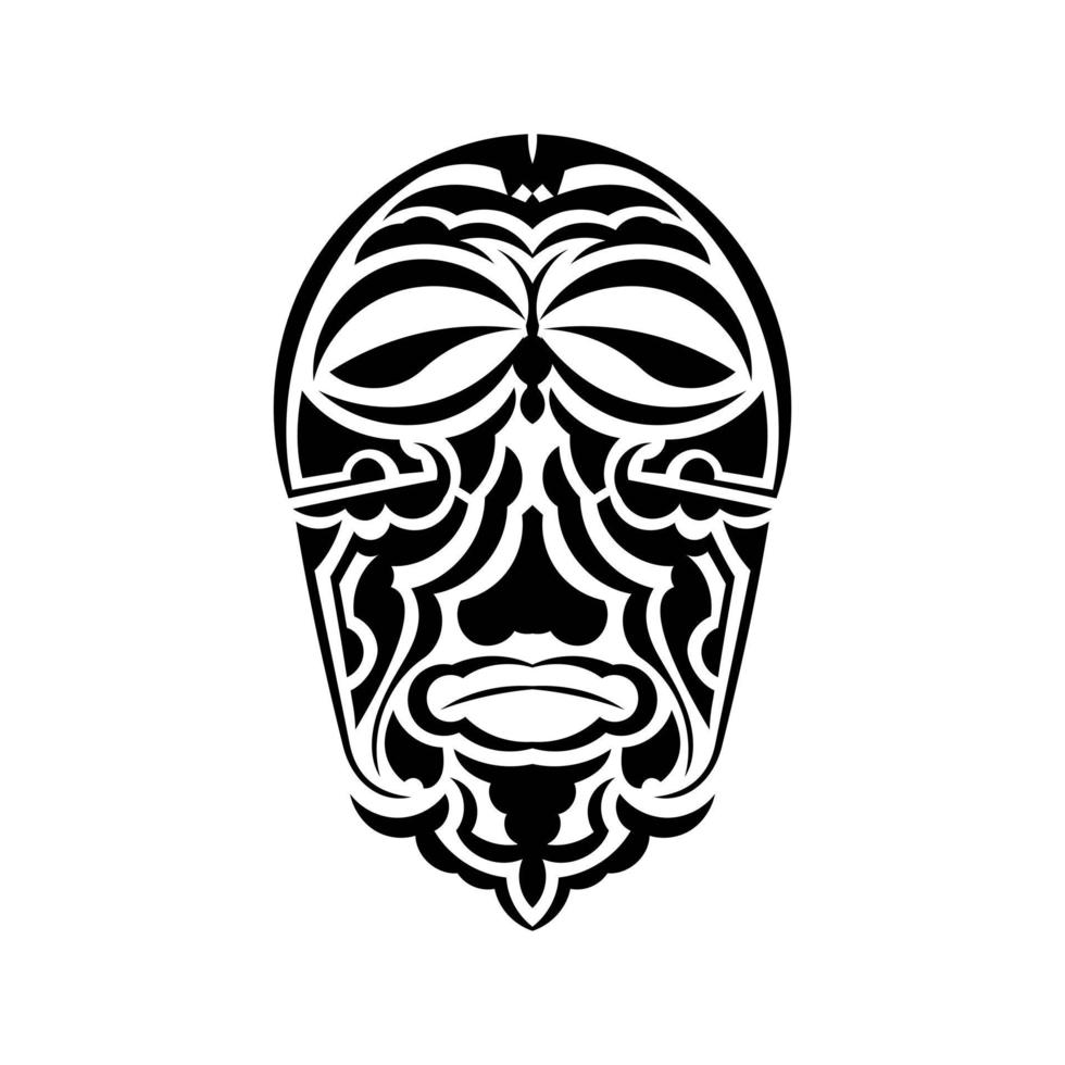 Tribal African Mask Vektor Icon.Black Vektor Icon isoliert auf weißem Hintergrund Tribal African Maske.