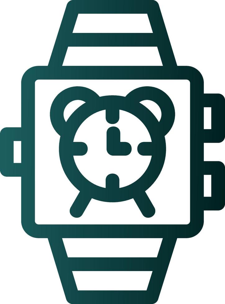 Smartwatch-Alarm-Vektor-Icon-Design vektor