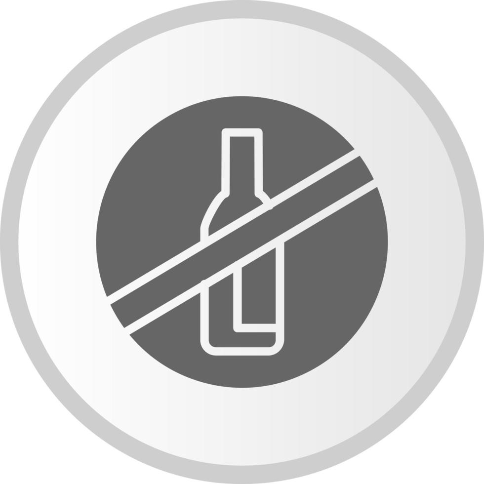 kein Alkoholvektorsymbol vektor