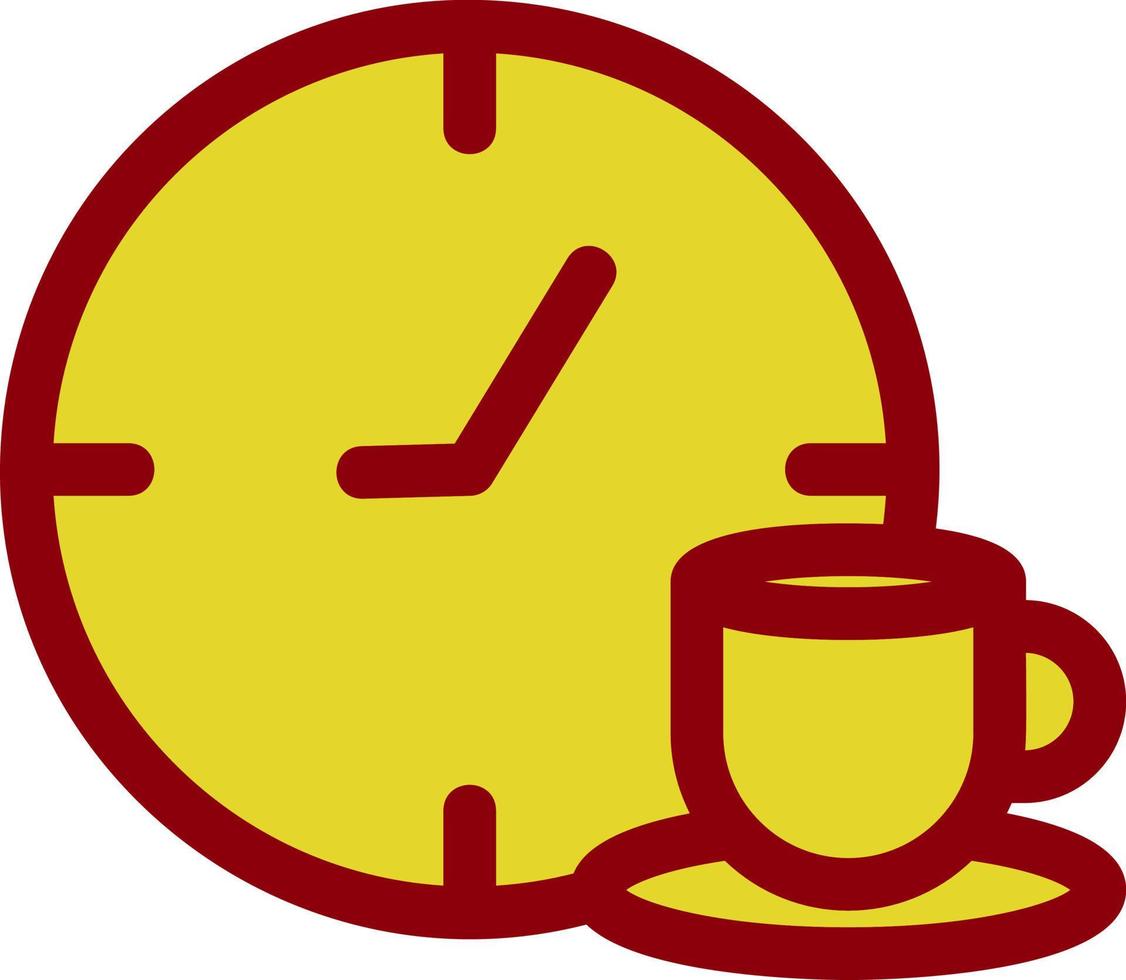 Kaffeepause-Vektor-Icon-Design vektor