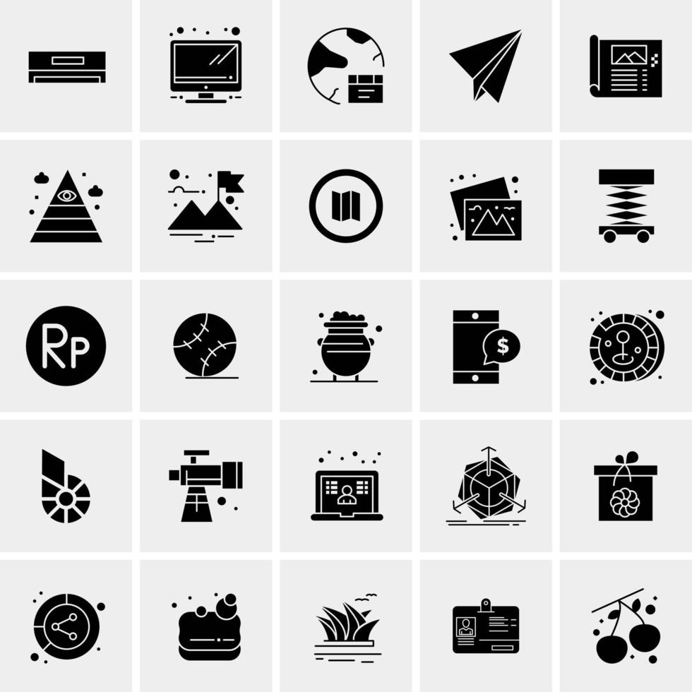 25 universelle Business-Icons Vektor kreative Icon-Illustration zur Verwendung in Web- und Mobilprojekten