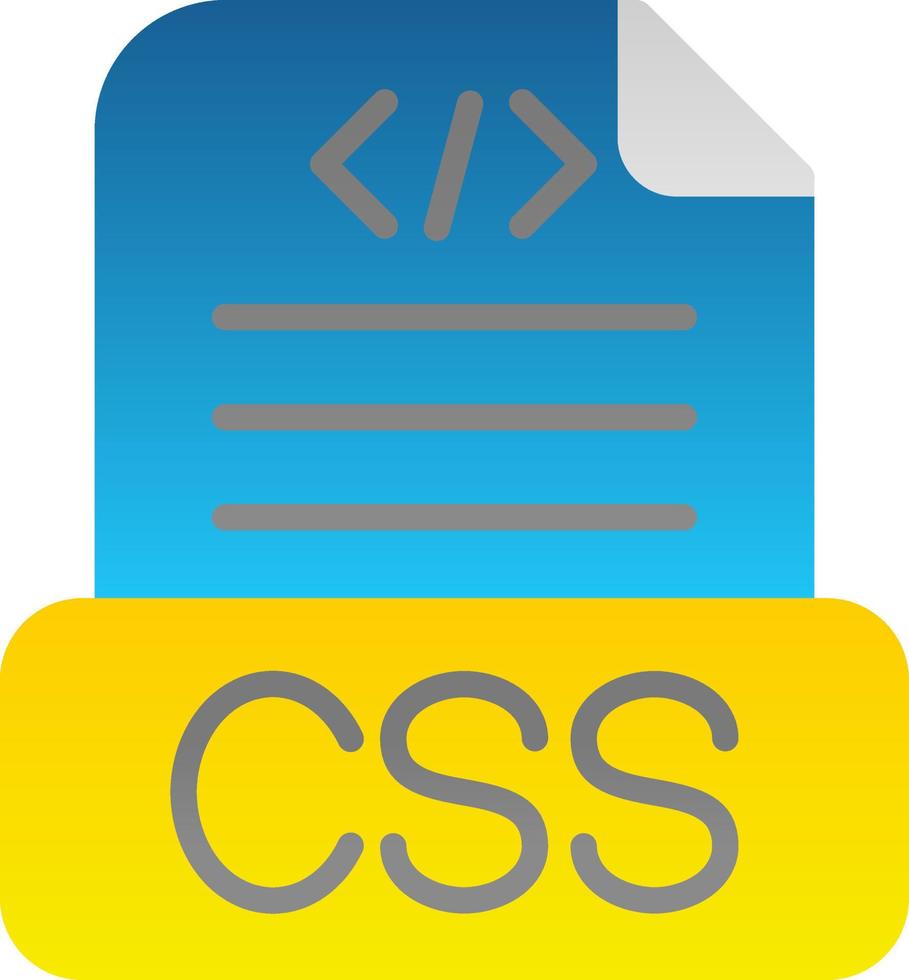 css-Datei-Vektor-Icon-Design vektor