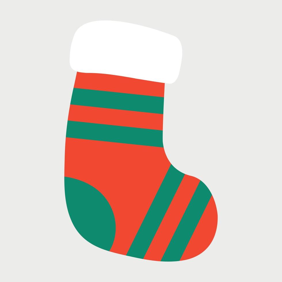 Weihnachten Socken Vektor Hintergrund. vektorillustration für grußkarten, poster, aufkleber und saisonales design.