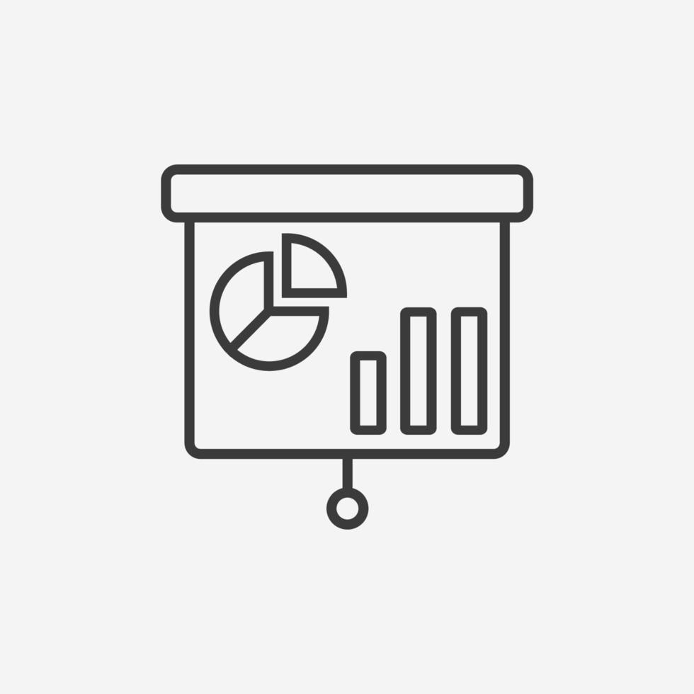 Geschäft, Diagramm, Statistik, Diagramm, Infografik Symbol Vektor Symbol Zeichen