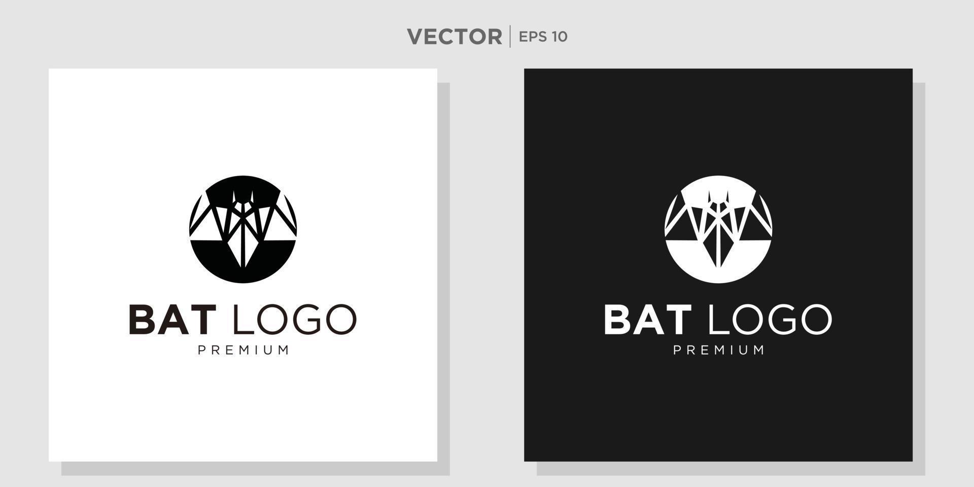 Fledermaus Liebe Vektor Icon Logo Vorlage Illustration