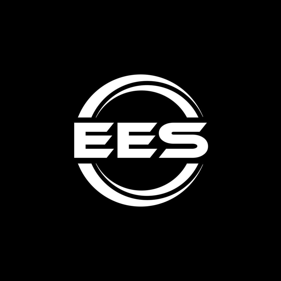 ees brev logotyp design i illustration. vektor logotyp, kalligrafi mönster för logotyp, affisch, inbjudan, etc.