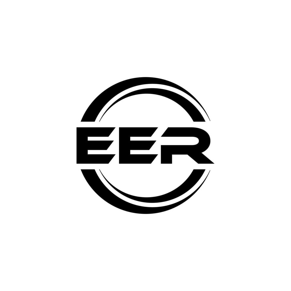 Eer-Buchstaben-Logo-Design in Abbildung. Vektorlogo, Kalligrafie-Designs für Logo, Poster, Einladung usw. vektor